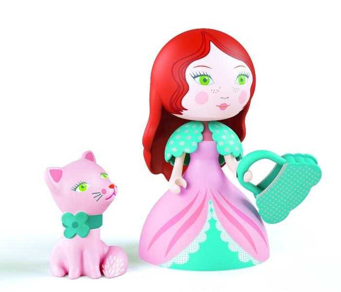 Figurina Arty Toys Printesa Rosa si pisicuta, Djeco [1]