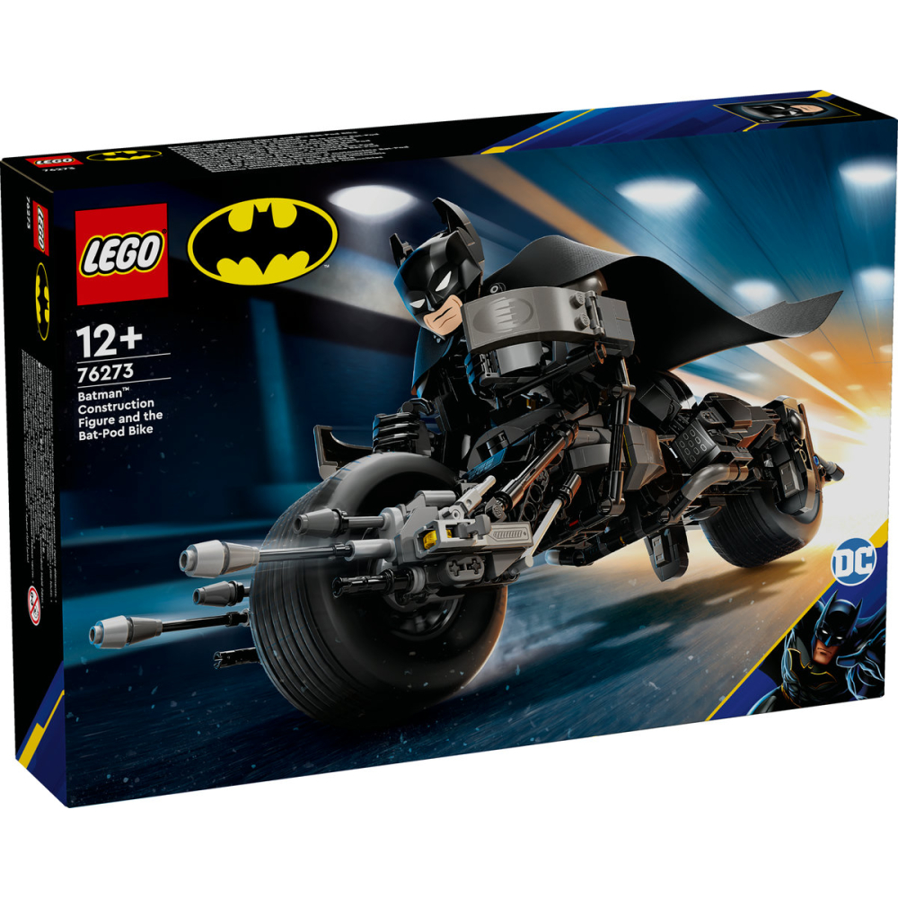 LEGO DC Batman Figurina de constructie Batman si motocicleta Bat-Pod 76273 [3]