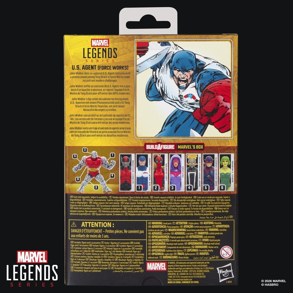 Figurina Marvel Legends U.S. Agent Force Works 15 cm, BAF Marvel's Box [6]