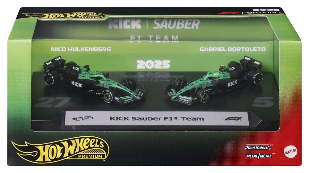 Formula 1 Hot Wheels Premium Die-Cast Vehicles 2-Pack 1/64 KICK Sauber Team [11]