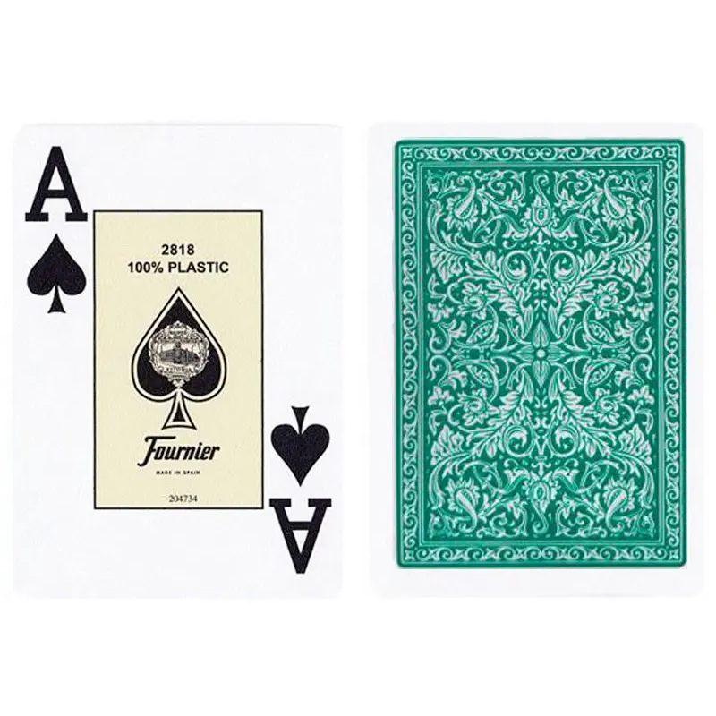 Fournier – 2818 Casino Playing Cards 2 Jumbo Index (Green / Orange) [2]