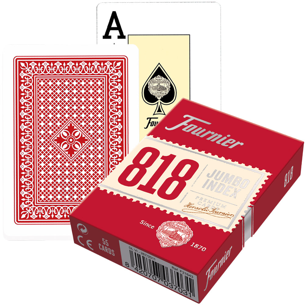 Fournier – 818 Poker Playing Cards Jumbo Index (Red / Blue) [2]