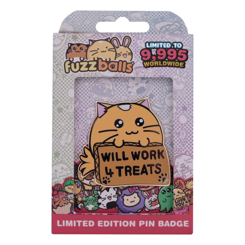 Fuzzballs Pin Badge Whisky Will Work 4 Treats – Limited Edition [1]