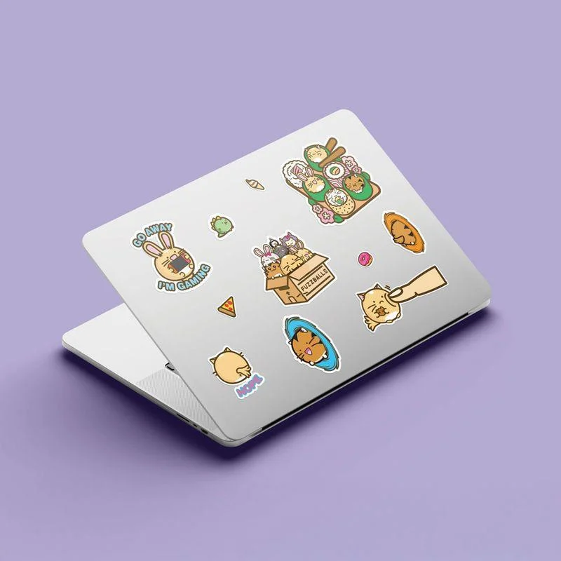 Fuzzballs Set Stickere Vinyl Reutilizabile [3]