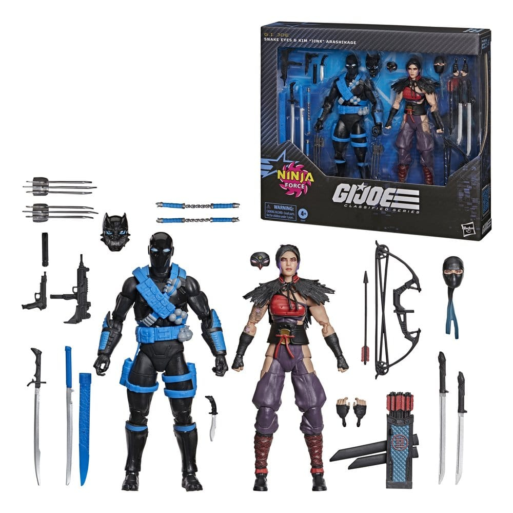 G.I. Joe Classified Series Action Figure 2-Pack Snake Eyes & Kim "Jinx" Arashikage 15 cm [2]