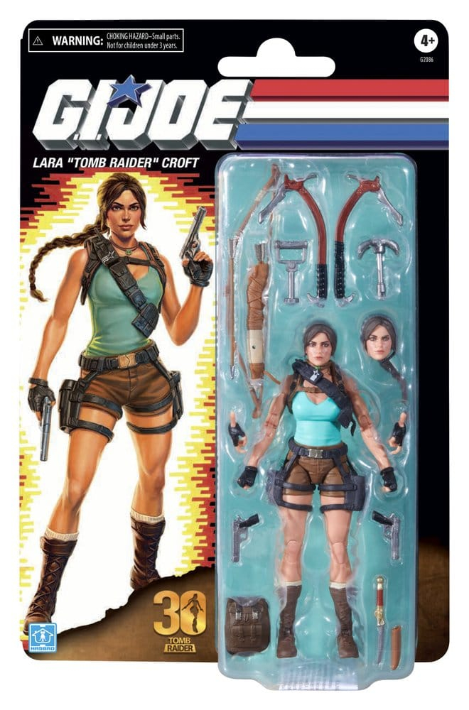 G.I. Joe Classified Series Retro Cardback Collaborative Action Figure Lara "Tomb Raider" Croft 15 cm [6]