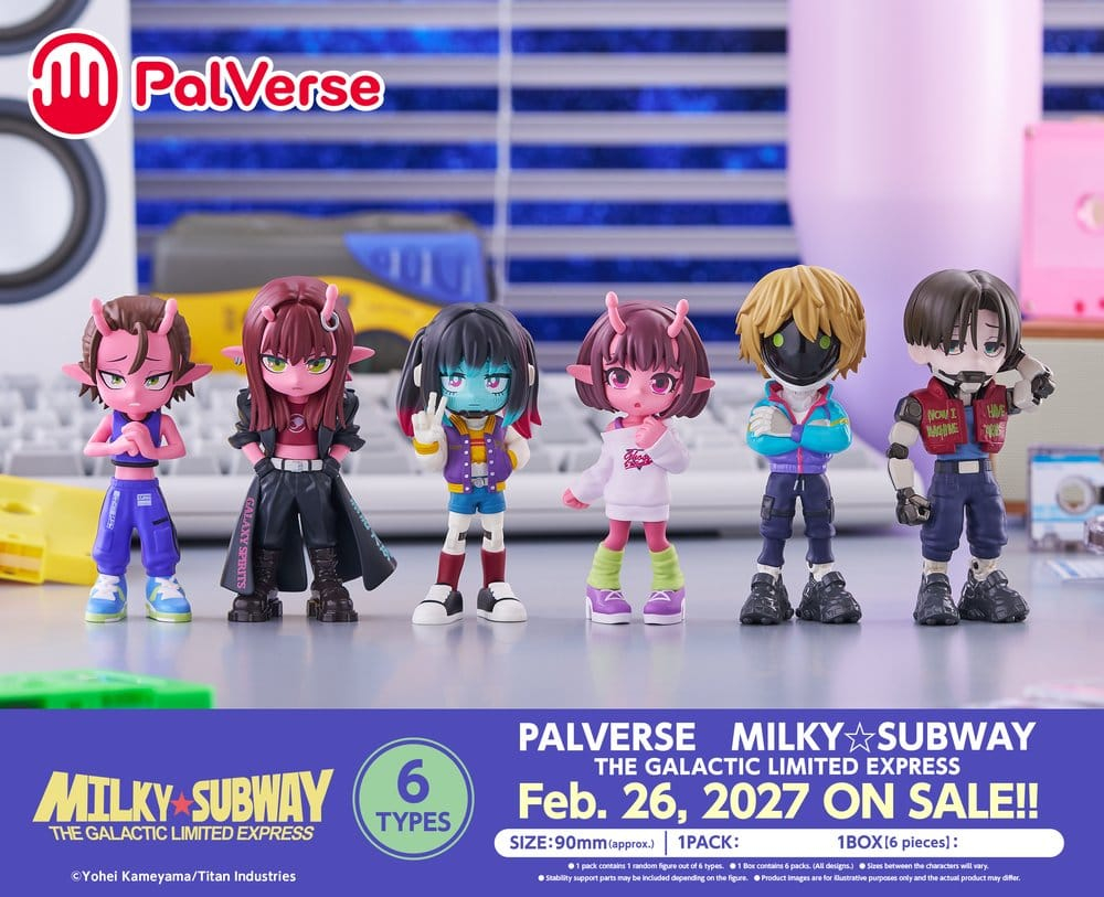 Galactic Milky?Subway Express Mini Figures Blind Box Display (6) [16]