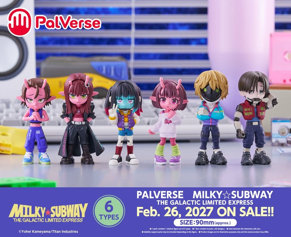 Galactic Milky?Subway Express Mini Figures Blind Box Display (6) [17]