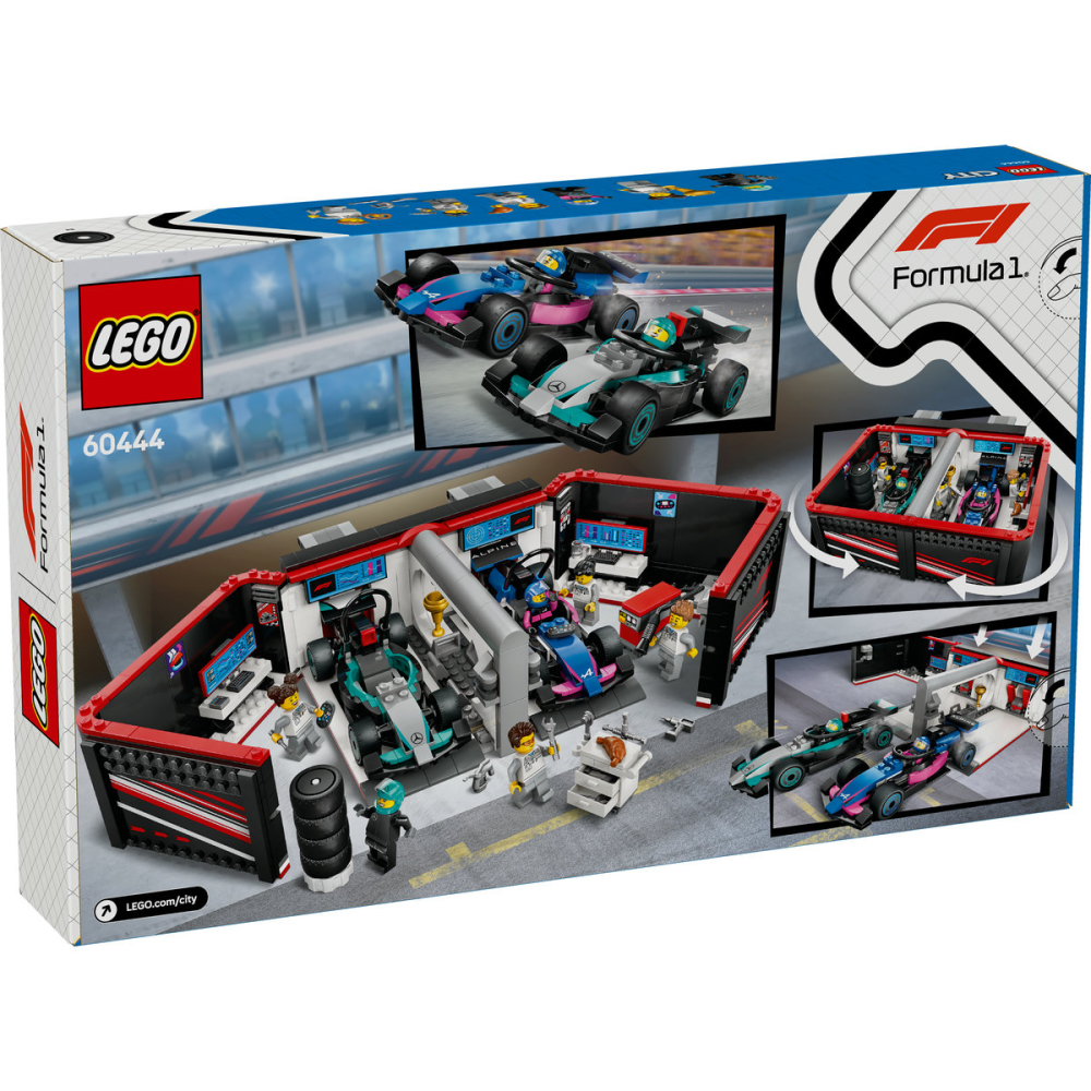 LEGO City Garaj F1 si masini Mercedes-AMG si Alpine 60444 [3]
