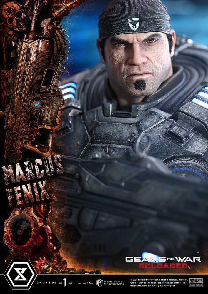 Gears of War: Reloaded Real Elite Masterline Series Statue 1/3 Marcus Fenix Ultimate Version 97 cm [4]