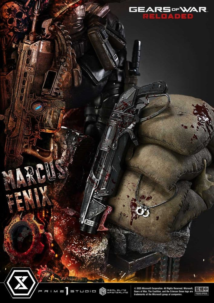 Gears of War: Reloaded Real Elite Masterline Series Statue 1/3 Marcus Fenix Ultimate Version 97 cm [13]