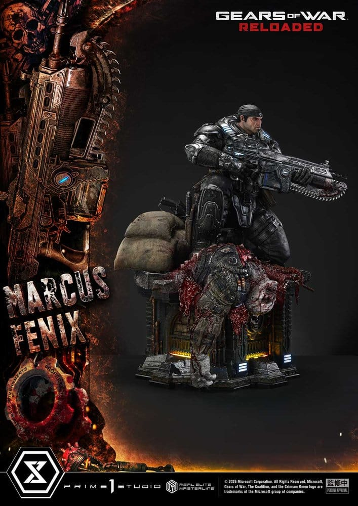 Gears of War: Reloaded Real Elite Masterline Series Statue 1/3 Marcus Fenix Ultimate Version 97 cm [10]