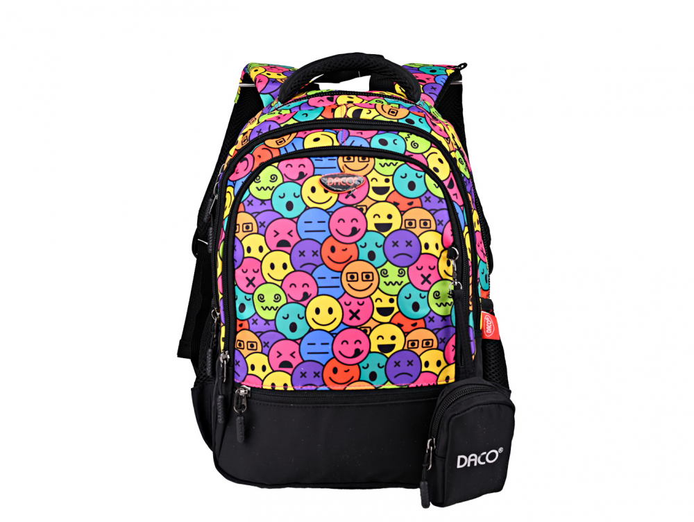 Ghiozdan Scoala DACO 38 cm Emoticoane [1]