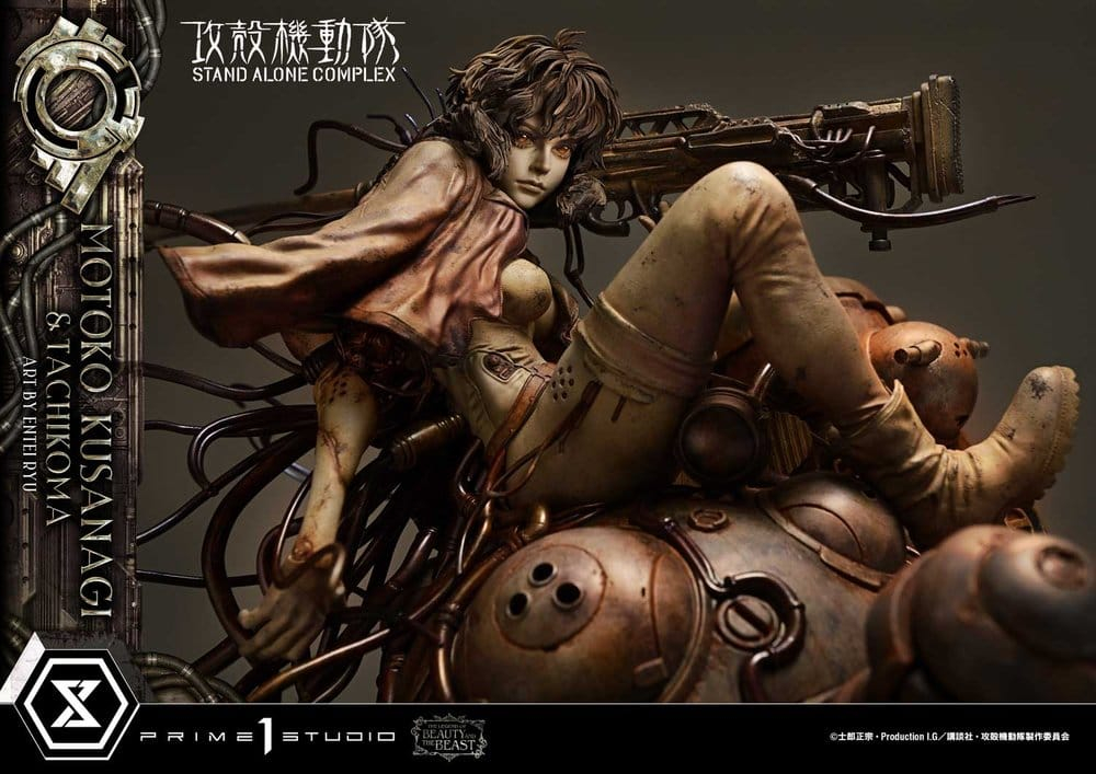 Ghost in the Shell Stand Alone Complex The Legend of Beauty and the Beast Statue 1/4 Motoko Kusanagi & Tachikoma Art by Entei Ryu Bonus Version 53 cm [14]