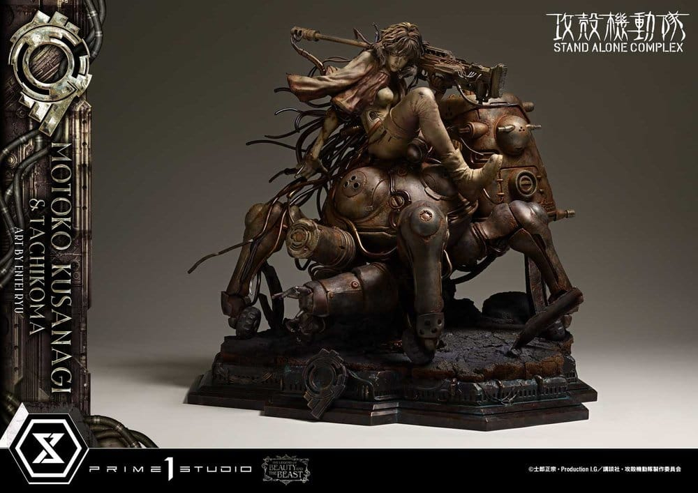 Ghost in the Shell Stand Alone Complex The Legend of Beauty and the Beast Statue 1/4 Motoko Kusanagi & Tachikoma Art by Entei Ryu Bonus Version 53 cm [6]