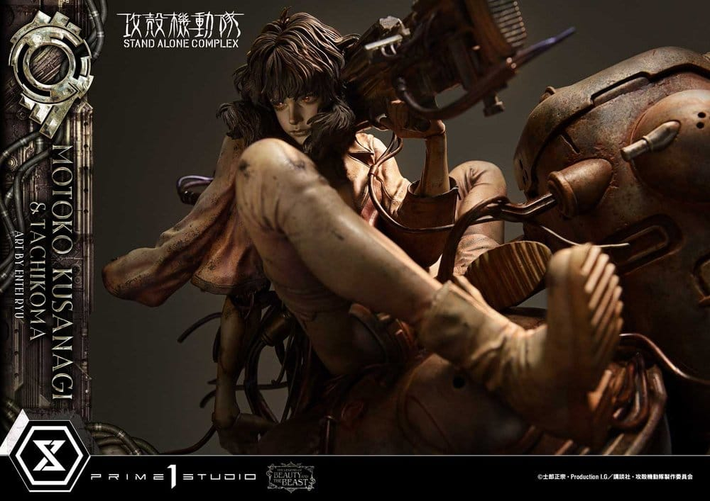 Ghost in the Shell Stand Alone Complex The Legend of Beauty and the Beast Statue 1/4 Motoko Kusanagi & Tachikoma Art by Entei Ryu Bonus Version 53 cm [15]