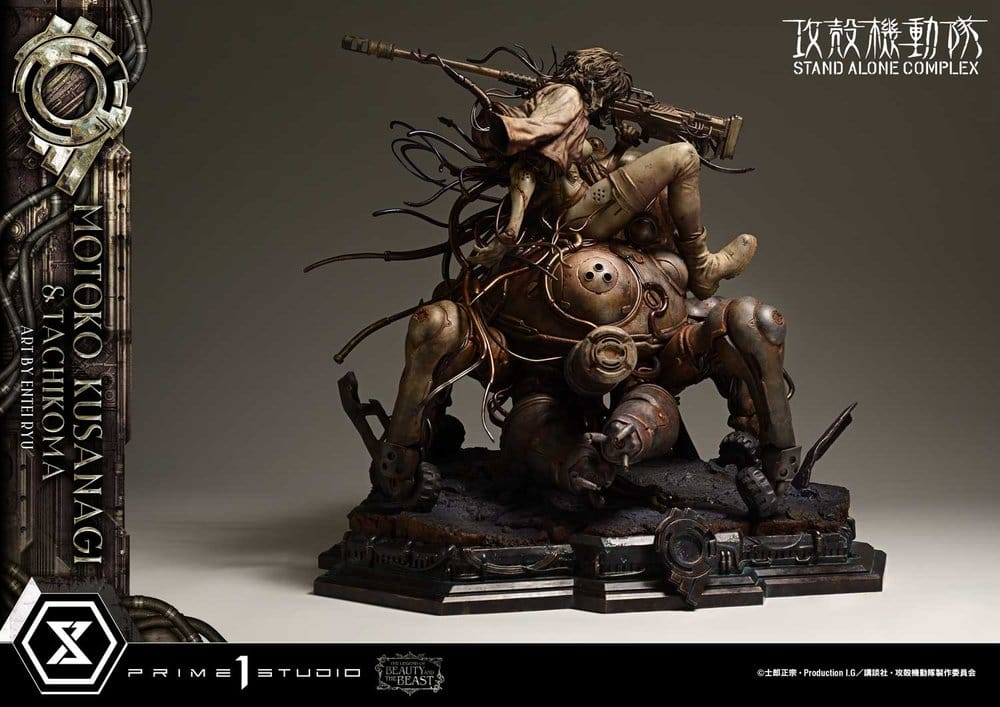 Ghost in the Shell Stand Alone Complex The Legend of Beauty and the Beast Statue 1/4 Motoko Kusanagi & Tachikoma Art by Entei Ryu Bonus Version 53 cm [8]