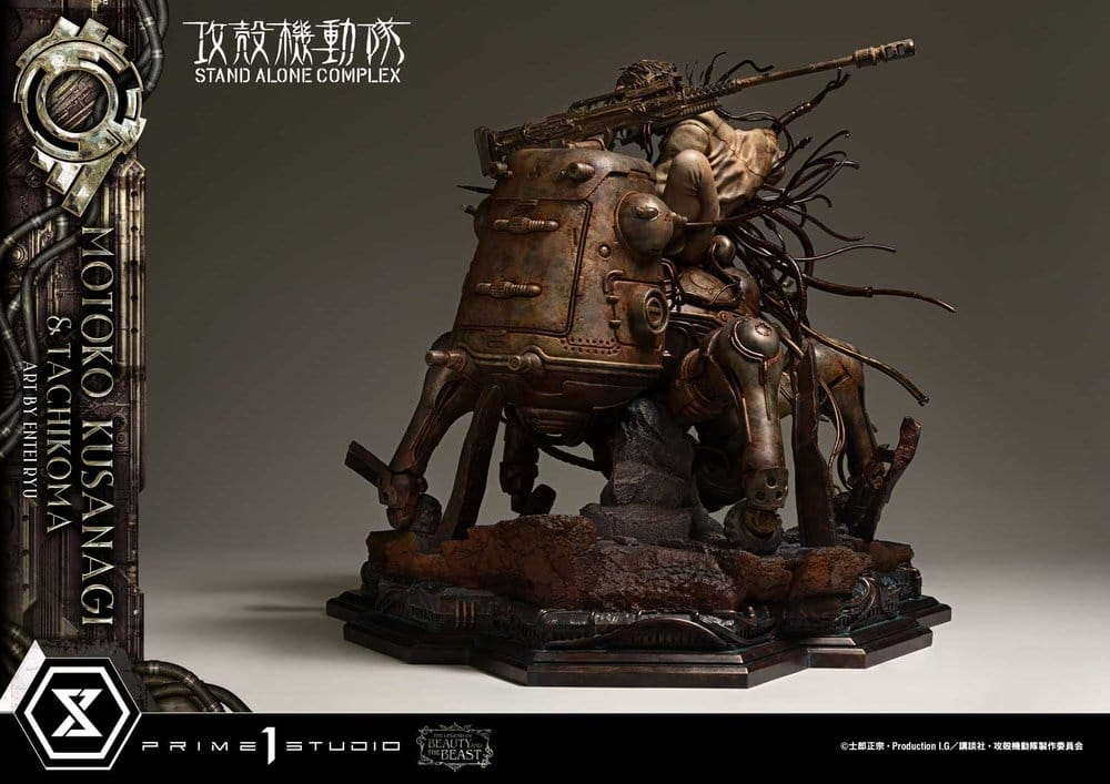 Ghost in the Shell Stand Alone Complex The Legend of Beauty and the Beast Statue 1/4 Motoko Kusanagi & Tachikoma Art by Entei Ryu Bonus Version 53 cm [7]