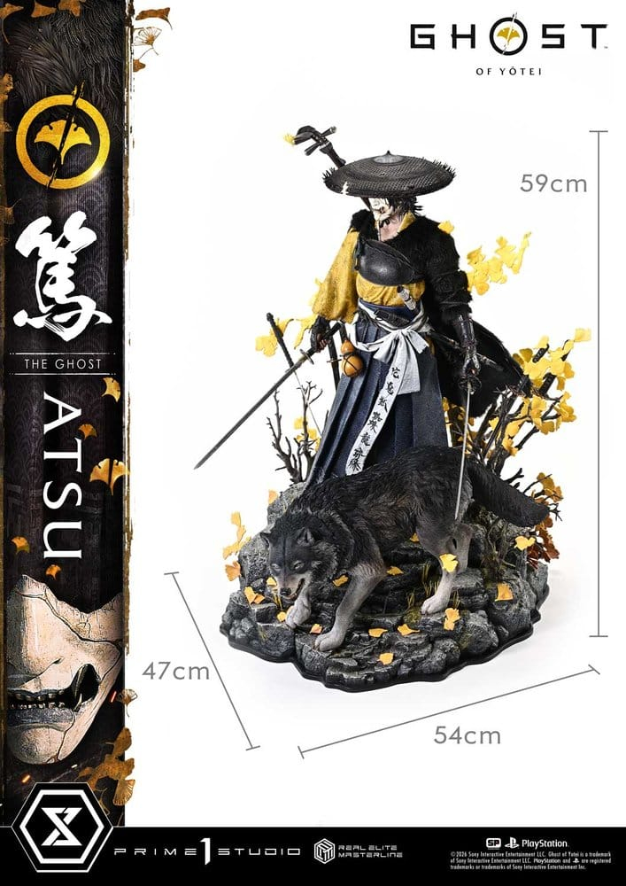 Ghost of Yotei Real Elite Masterline Statue 1/4 Atsu 59 cm [12]