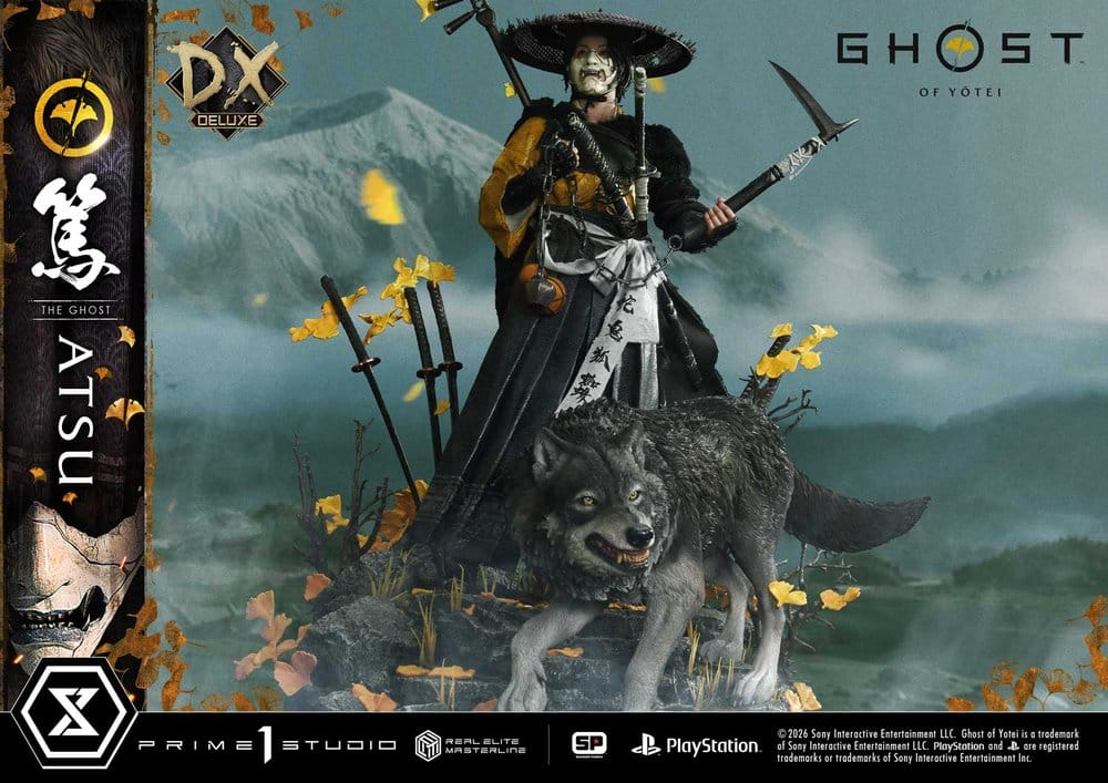 Ghost of Yotei Real Elite Masterline Statue 1/4 Atsu DX Bonus Version 59 cm [11]