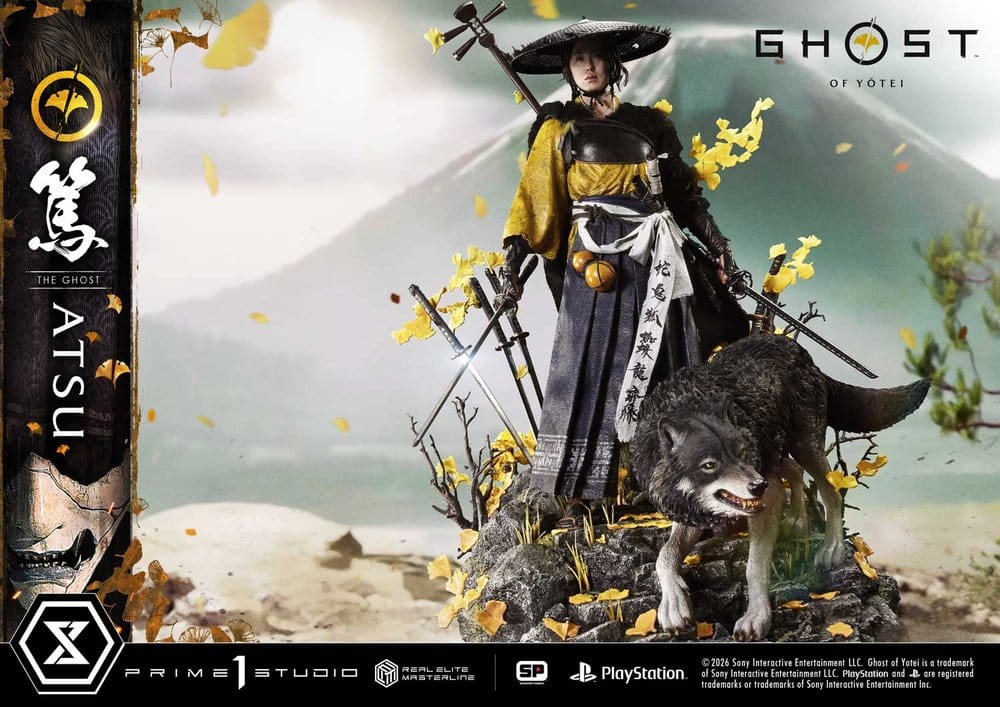 Ghost of Yotei Real Elite Masterline Statue 1/4 Atsu DX Bonus Version 59 cm [13]