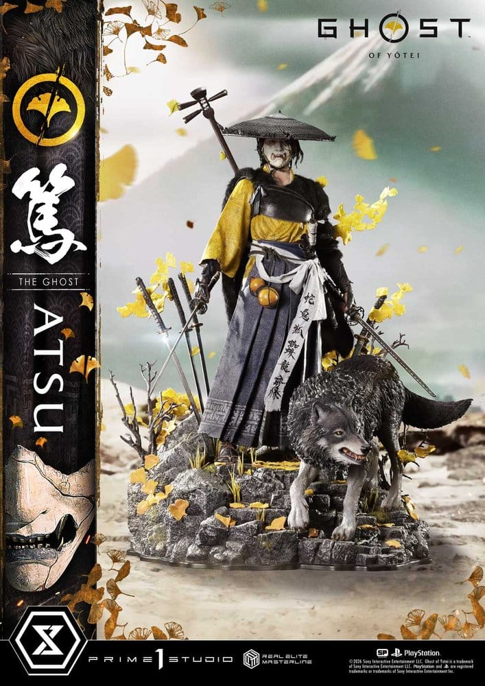 Ghost of Yotei Real Elite Masterline Statue 1/4 Atsu DX Bonus Version 59 cm [15]