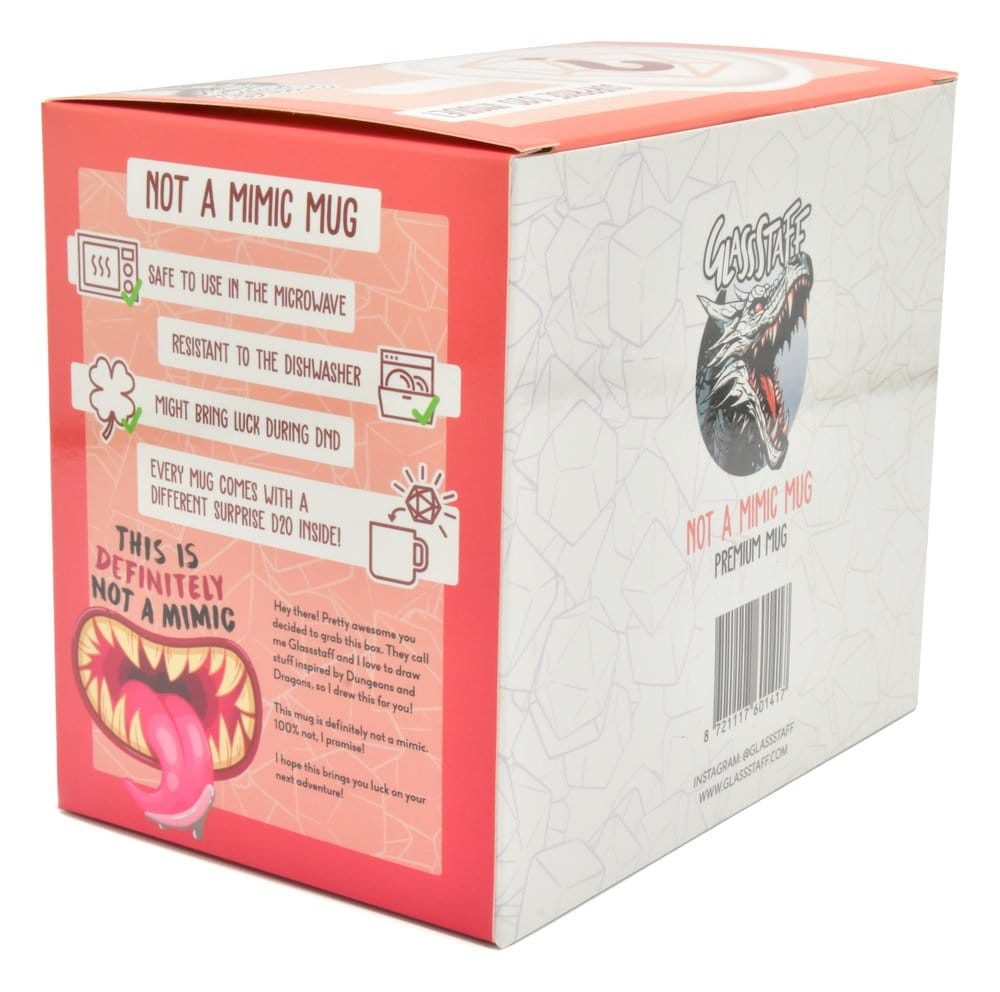 Glassstaff Gift Set Mug & Dice D20 Not a Mimic [2]
