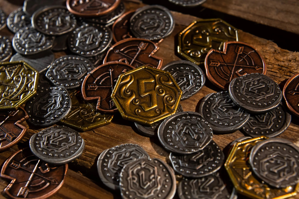 Gloomhaven Metal Coin Upgrade Set 60 Monede [3]