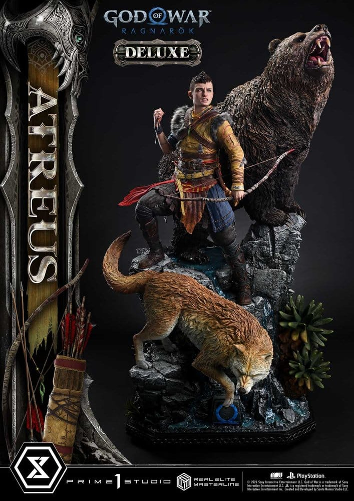God of War: Ragnarok Real Elite Masterline Statue 1/3 Atreus DX Bonus Version 96 cm [4]
