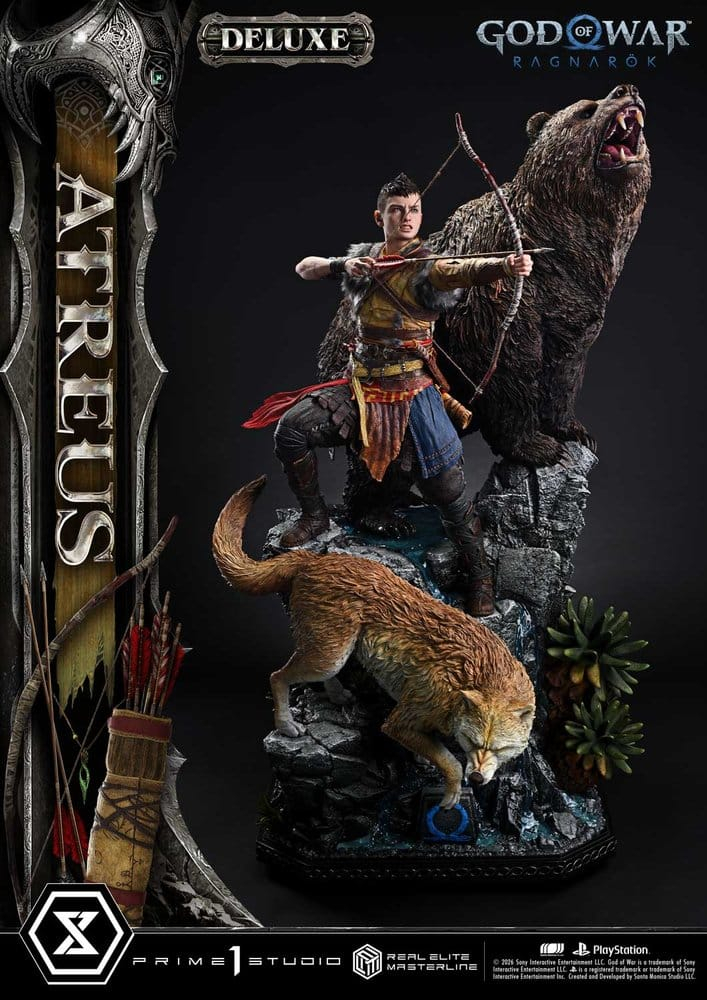 God of War: Ragnarok Real Elite Masterline Statue 1/3 Atreus DX Bonus Version 96 cm [7]