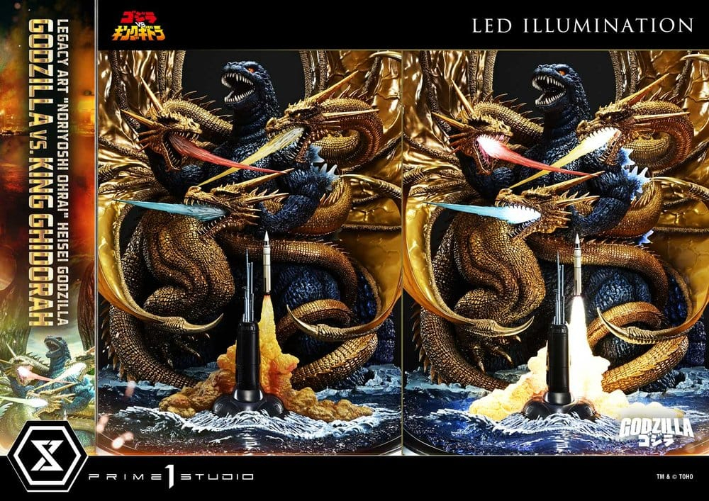 Godzilla Legacy Art "Noriyoshi Ohrai" Statue Heisei Godzilla Godzilla vs. King Ghidorah Bonus Version 82 cm [4]