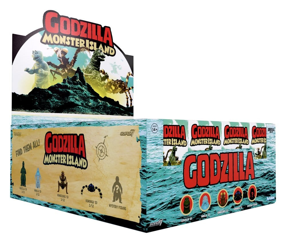Godzilla Toho (Monster Island) Action Figure Wave 13 Blind Box Display (12) [12]
