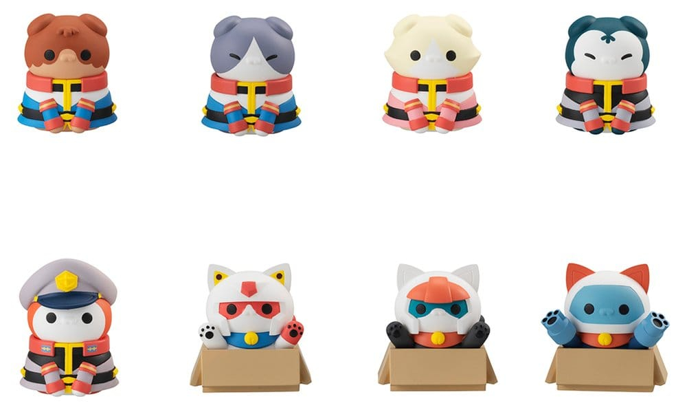 Gundam Mega Cat Project Mini Figures Nyandam We are the Earth Federation Forces! Blind Box Assortment (8) (Repeat) [12]