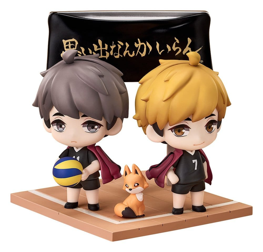 Haikyu!! Qset+ Mini Figures 2-Pack Atsumu Miya & Osamu Miya 8 cm [8]