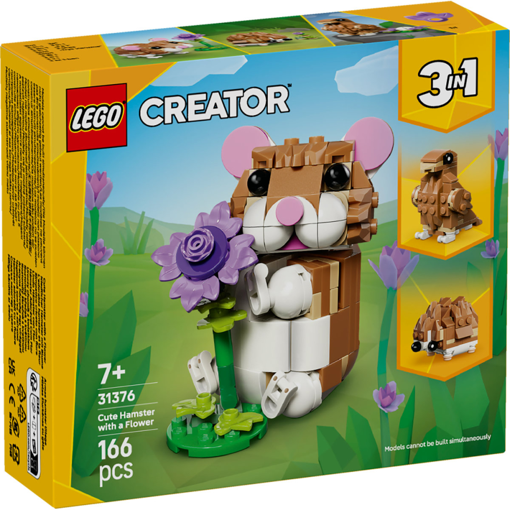 LEGO Creator 3 in 1 Hamster adorabil cu floare 31376 [2]