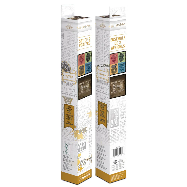 Harry Potter (Crests & Hogwarts) Boxed Poster Set [4]