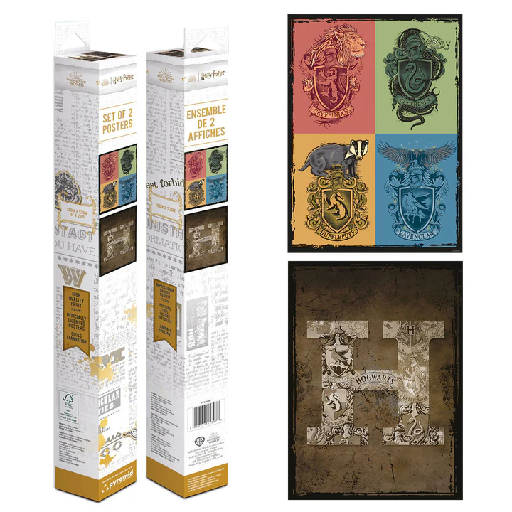 Harry Potter (Crests & Hogwarts) Boxed Poster Set [1]