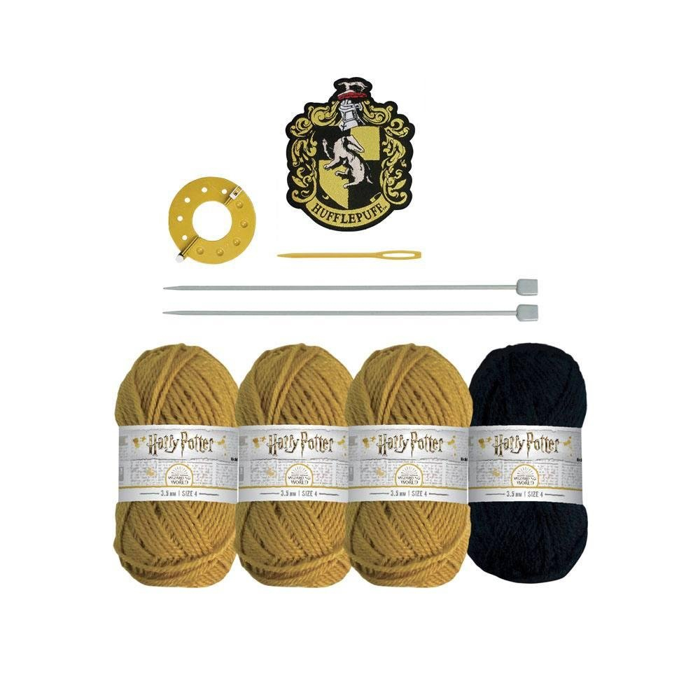 Harry Potter Hogwarts Beanie Hat Knitting Kit - Set Tricotat Caciula Casa Hogwarts [3]