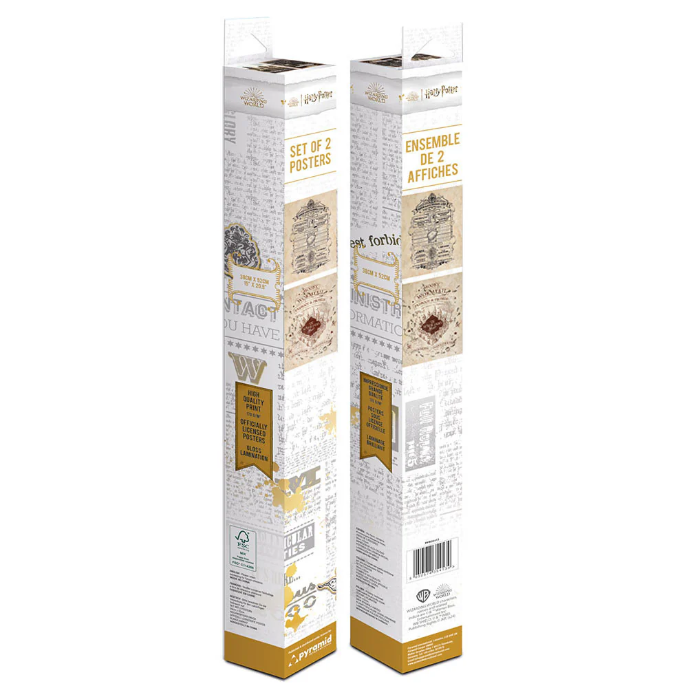 Harry Potter (Map And School List) Boxed Poster Set [4]