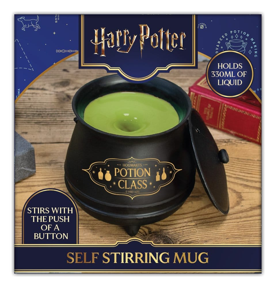 Harry Potter Mug Self-Stirring Cauldron with Lid Magical Locations [2]