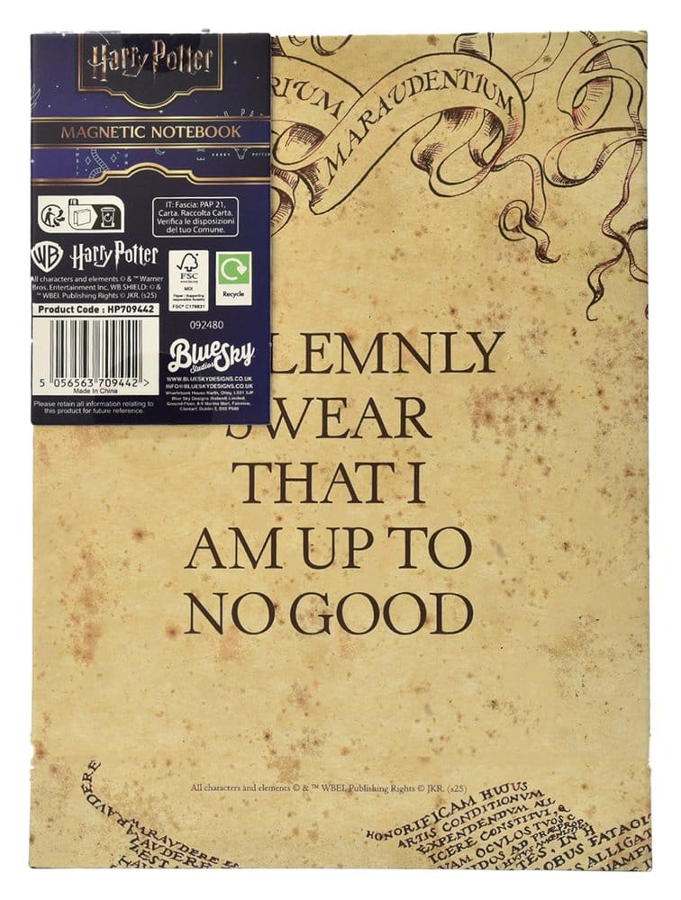 Harry Potter Notebook A5 Marauder's Map [3]