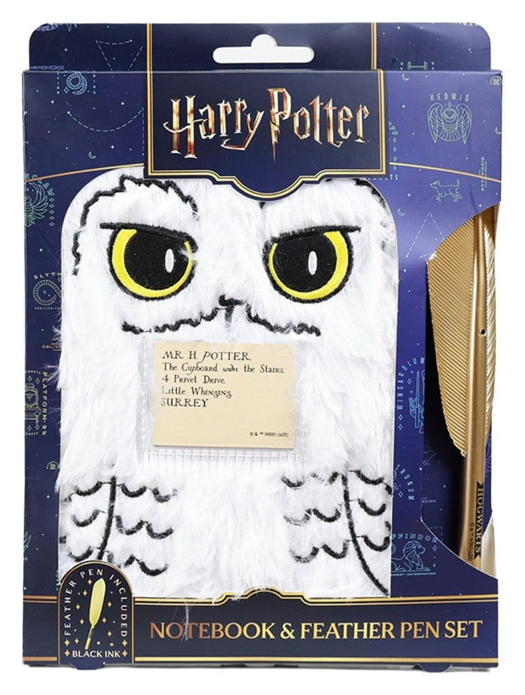 Harry Potter Plush Notebook Set with Pen Hedwig Magical Locations [4]