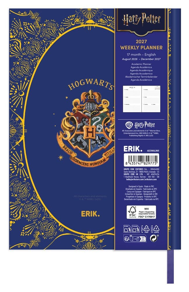 Harry Potter School Diary weekly planner 2026/2027 A5 [2]