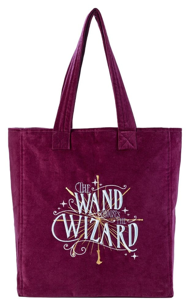 Harry Potter Tote Bag The Wand Chooses The Wizard Velvet [4]