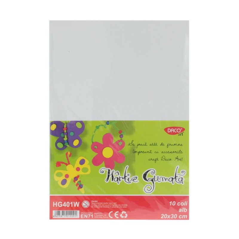 Hartie gumata 10 coli Alb DACO HG401W [1]