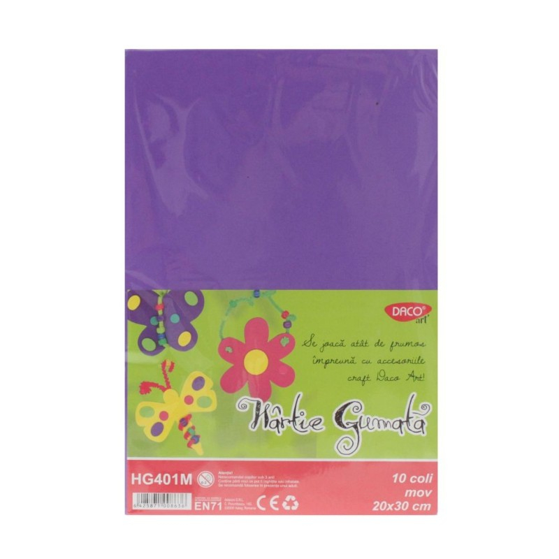 Hartie gumata 10 coli Mov DACO HG401M [1]