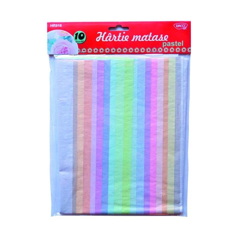 Hartie matase 10 culori pastel DACO HR916 [1]