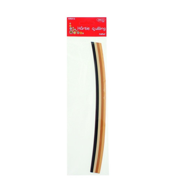 Hartie quilling 30x0.5 cm 200/set Natur DACO HR913 [1]