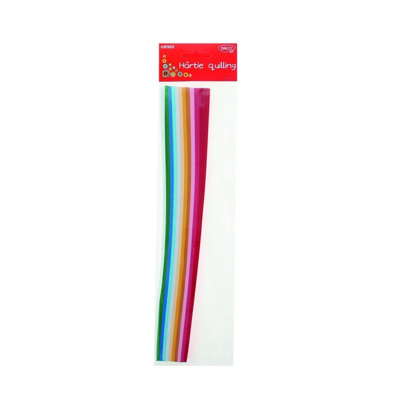 Hartie quilling 30x1 cm 300/set 10 culori DACO HR905 [1]