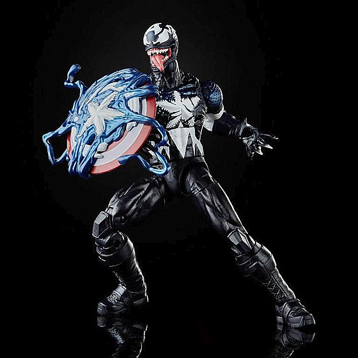 Hasbro Marvel Legends Series 6-inch Collectible Venomized Captain America Action Figure Toy, Premium [3]